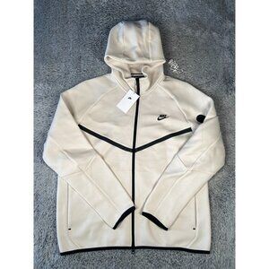 Nike Windrunner Tech Fleece Zip Hoodie Size Medium Men Light Orewood HV0949-104